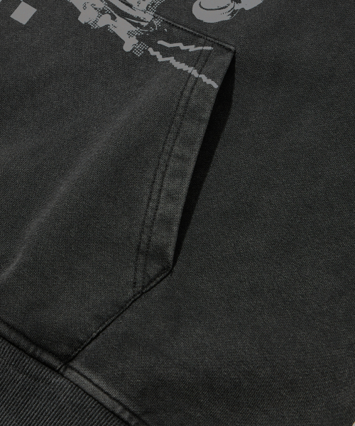 TRILLION(トリリオン)の「スケートボードピグメントグラフィックオーバーフィットフード(CHARCOAL)(パーカー・レディース・その他・SMALL/MEDIUM/LARGE/X-LARGE)」の9枚目の写真