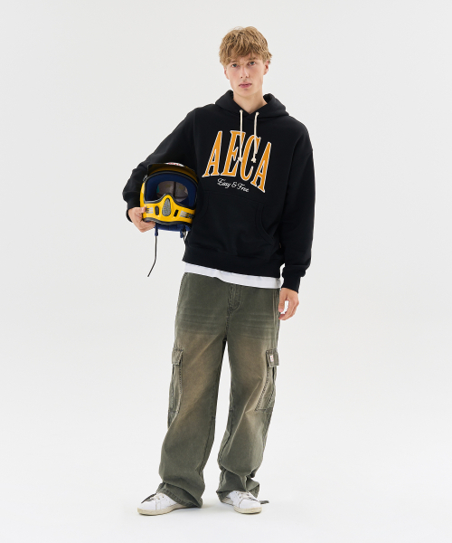 AECA（エイカ）の「AECA SYMBOL FELT HOODIE-BLACK（パーカー・レディース・その他・X-LARGE/SMALL/MEDIUM/LARGE）」の8枚目の写真