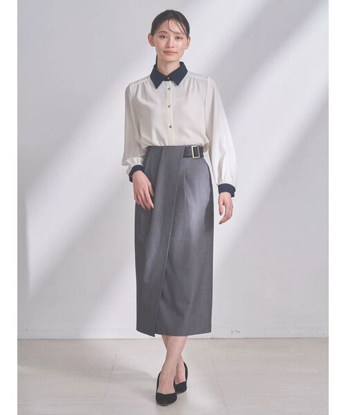 TONAL(トーナル)の「アシメベルトタックスカート(スカート・レディース・ベージュ/ブラウン/グレー・SMALL/MEDIUM)」の20枚目の写真