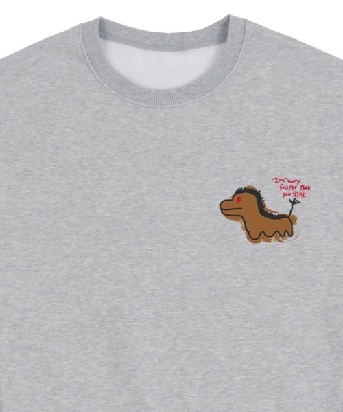 GRAVER（グレーバー）の「[ユニセックス]FAST HORSE スウェット_グレー（スウェット・レディース・グレー・X-LARGE/MEDIUM/LARGE）」の3枚目の写真
