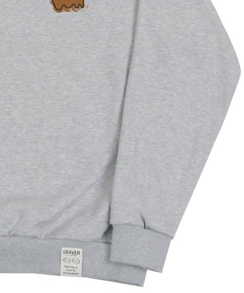 GRAVER（グレーバー）の「[ユニセックス]FAST HORSE スウェット_グレー（スウェット・レディース・グレー・X-LARGE/MEDIUM/LARGE）」の4枚目の写真