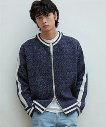ジップアップ ニットジャケット」に該当するトップスファッション通販
