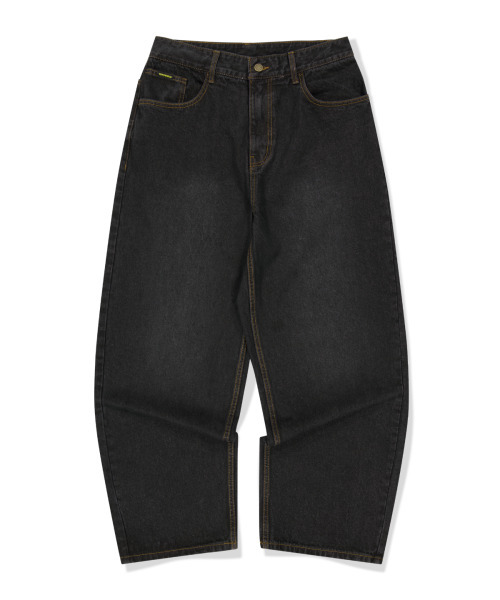 パンツ wanna black denim DWARF DENIM PANTS (BLACK)（デニムパンツ）｜WKNDRS（ウィーキャン