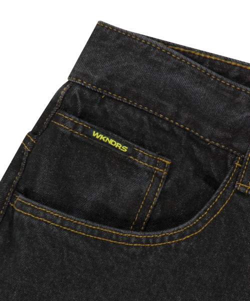 WKNDRS(ウィーキャンドース)の「DWARF DENIM PANTS (BLACK)(デニムパンツ・レディース・その他・LARGE/MEDIUM/SMALL/X-LARGE)」の4枚目の写真