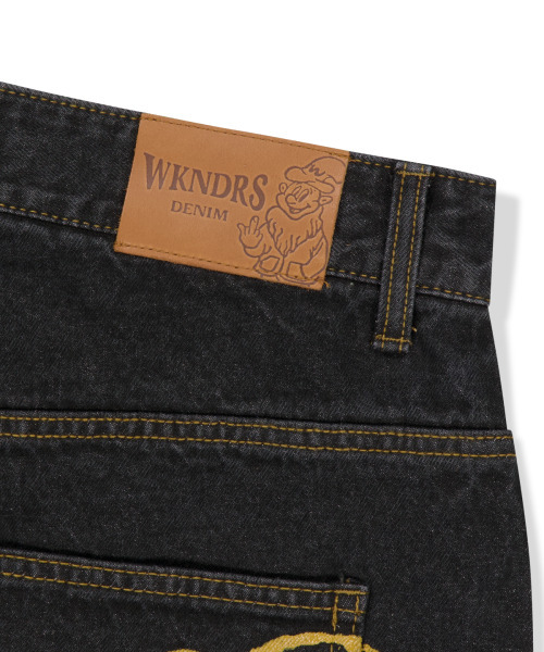 WKNDRS(ウィーキャンドース)の「DWARF DENIM PANTS (BLACK)(デニムパンツ・レディース・その他・LARGE/MEDIUM/SMALL/X-LARGE)」の6枚目の写真
