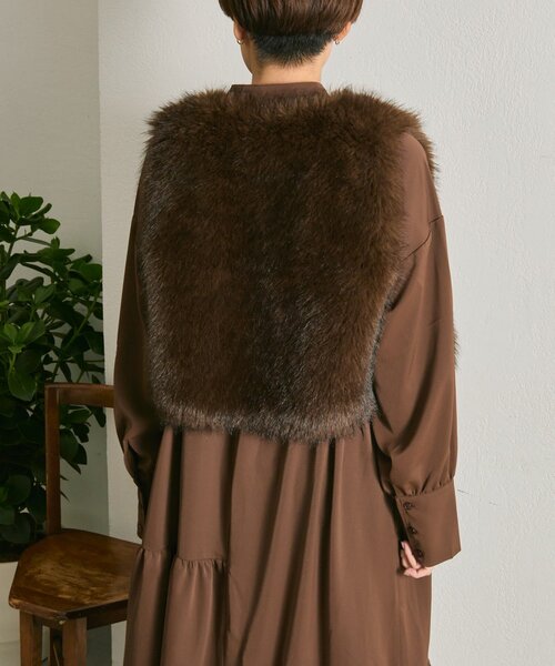 ear PAPILLONNER（イアパピヨネ）の「裾バルーンワンピース【SUM1 STYLE】（ワンピース・レディース・ブラック/ダークブラウン・FREE）」の15枚目の写真