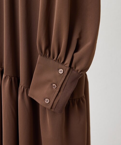 ear PAPILLONNER（イアパピヨネ）の「裾バルーンワンピース【SUM1 STYLE】（ワンピース・レディース・ブラック/ダークブラウン・FREE）」の11枚目の写真