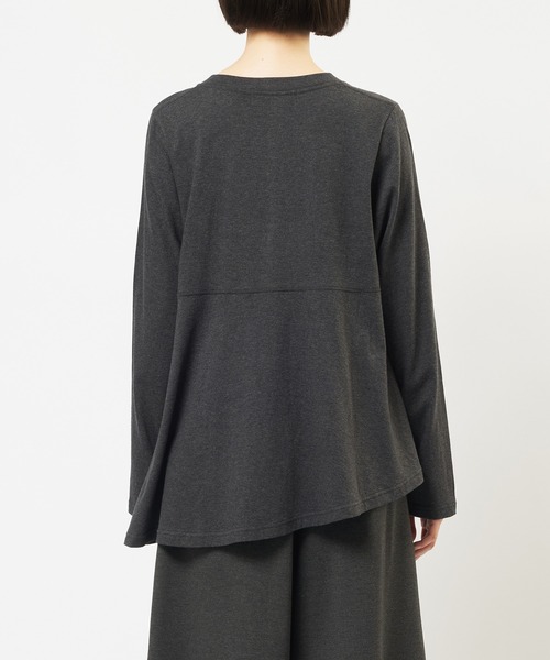 gomme(ゴム)の「ドットアシメカーディガン(カーディガン/ボレロ・レディース・ブラック/チャコールグレー・MEDIUM)」の18枚目の写真