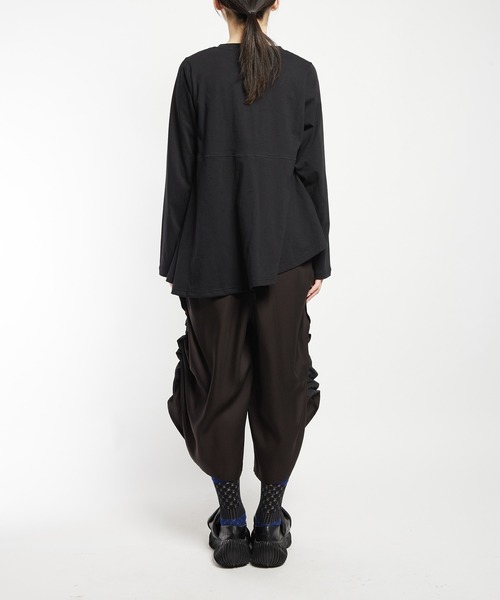 gomme(ゴム)の「ドットアシメカーディガン(カーディガン/ボレロ・レディース・ブラック/チャコールグレー・MEDIUM)」の15枚目の写真