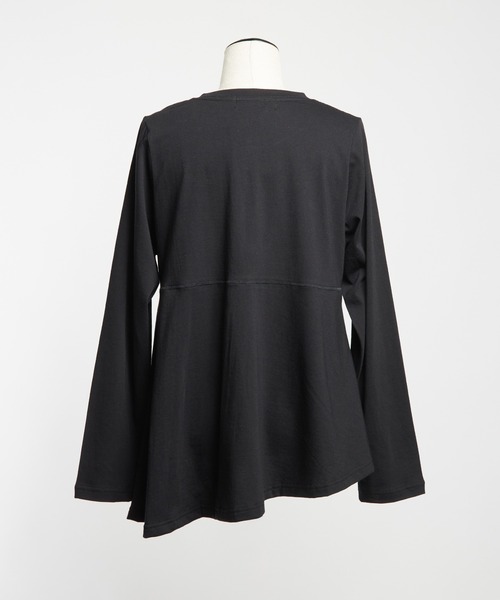 gomme(ゴム)の「ドットアシメカーディガン(カーディガン/ボレロ・レディース・ブラック/チャコールグレー・MEDIUM)」の5枚目の写真