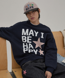 MAY I BE HAPPY スウェット ネイビー
