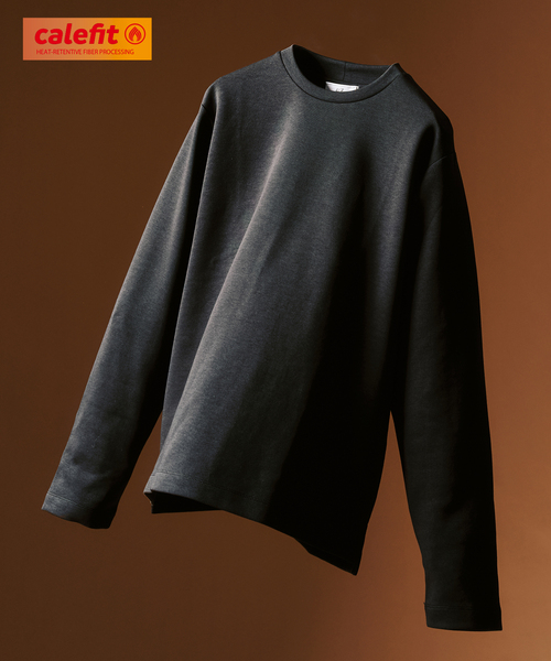 417 EDIFICE（フォーワンセブンエディフィス）の「WEB限定 ”蓄熱”【Calefit】ヒートシフトユーティリティL/S Tee（Tシャツ/カットソー・メンズ・ホワイト/ブラック/グレー・SMALL/LARGE/XX-LARGE/X-LARGE/MEDIUM）」の3枚目の写真