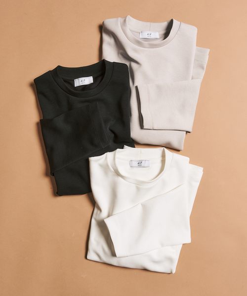 417 EDIFICE（フォーワンセブンエディフィス）の「WEB限定 ”蓄熱”【Calefit】ヒートシフトユーティリティL/S Tee（Tシャツ/カットソー・メンズ・ホワイト/ブラック/グレー・SMALL/LARGE/XX-LARGE/X-LARGE/MEDIUM）」の18枚目の写真