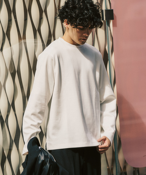 417 EDIFICE（フォーワンセブンエディフィス）の「WEB限定 ”蓄熱”【Calefit】ヒートシフトユーティリティL/S Tee（Tシャツ/カットソー・メンズ・ホワイト/ブラック/グレー・SMALL/LARGE/XX-LARGE/X-LARGE/MEDIUM）」の22枚目の写真