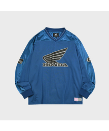 Original Wing logo Mesh Long Sleeve Blue Green
