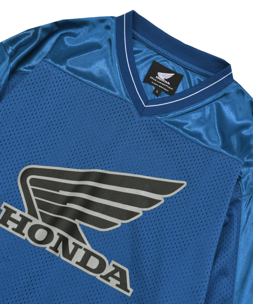 PHYPS MOTORCYCLE（フィップスモーターサイクル）の「Original Wing logo Mesh Long Sleeve Blue Green（Tシャツ/カットソー・レディース・その他・SMALL/MEDIUM/LARGE/X-LARGE）」の3枚目の写真