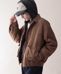 RAGEBLUE | 【AIRTHERMAL/エアサーマル】襟ボア/フェイクレザージャケット(ブルゾン)