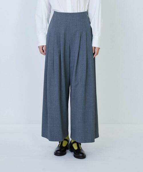 LOISIR（ロワズィール）の「ウール混ギャバワイドパンツ（その他パンツ・レディース・ベージュ/グレー/ブラック・40/38/36）」の3枚目の写真