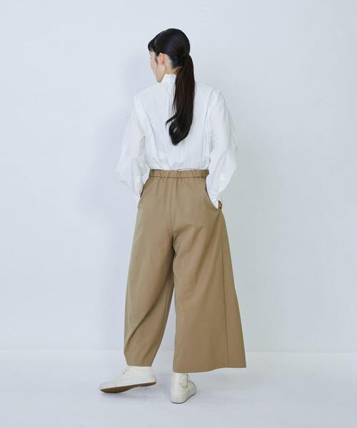 LOISIR（ロワズィール）の「ウール混ギャバワイドパンツ（その他パンツ・レディース・ベージュ/グレー/ブラック・40/38/36）」の9枚目の写真