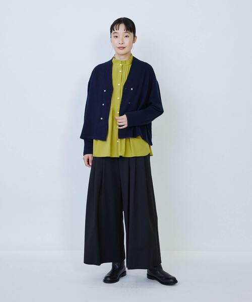 LOISIR（ロワズィール）の「ウール混ギャバワイドパンツ（その他パンツ・レディース・ベージュ/グレー/ブラック・40/38/36）」の14枚目の写真