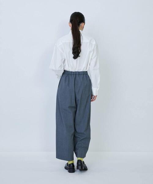 LOISIR（ロワズィール）の「【12月ベストセラーブランド内2位】ウール混ギャバワイドパンツ（その他パンツ・レディース・ベージュ/グレー/ブラック・40/38/36）」の9枚目の写真