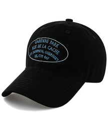 WICK（ウィック）の「GARENNE PARK Cotton Peach ballcap-black（キャップ）」