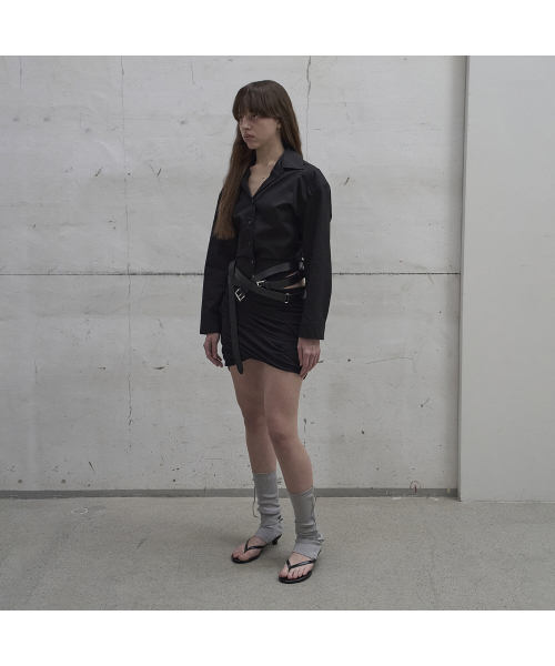 LCDC TM(エルシーディーシーティーエム)の「TWISTED MINI VOLUME SKIRT (BLACK)(スカート・レディース・ブラック・SMALL/MEDIUM)」の3枚目の写真