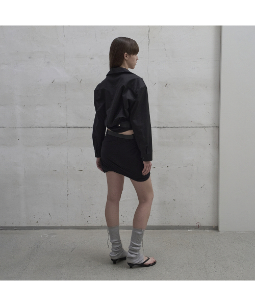 LCDC TM(エルシーディーシーティーエム)の「TWISTED MINI VOLUME SKIRT (BLACK)(スカート・レディース・ブラック・SMALL/MEDIUM)」の4枚目の写真