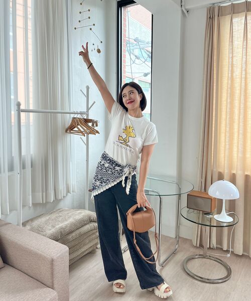 LADY VOLUME(レディーボリューム)の「ウッドストックTシャツ (アイボリー)(Tシャツ/カットソー・レディース・その他・SMALL/MEDIUM)」の6枚目の写真