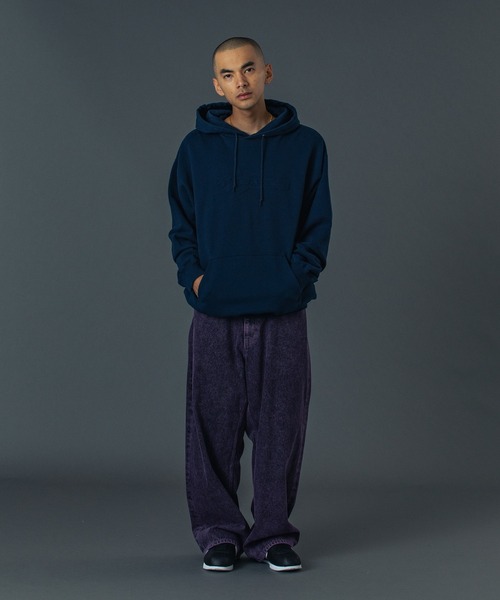 XLARGE（エクストララージ）の「EMBOSSED DENIM PANTS（デニムパンツ・メンズ・ブラック/ベージュ/パープル・30inch/32inch/34inch/36inch）」の7枚目の写真