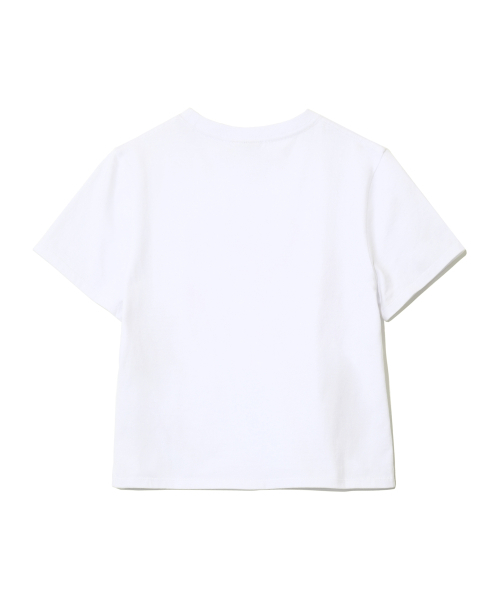 PHYSICAL DEPARTMENT(フィジカル デパートメント)の「ウィメンズローズタイポ半袖Tシャツ_ホワイト(Tシャツ/カットソー・レディース・その他・SMALL/MEDIUM)」の3枚目の写真