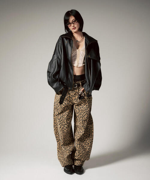 ROYAL FLASH（ロイヤルフラッシュ）の「MITSUKI/ミツキ/フェイクレザーオーバージャケット（その他アウター・レディース・ブラック・F）」の9枚目の写真