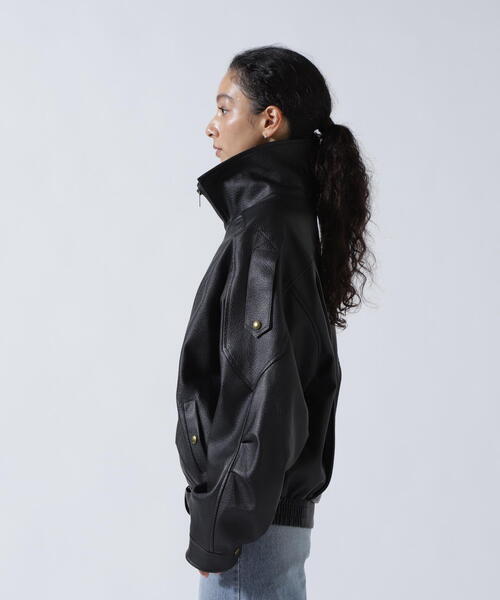 ROYAL FLASH（ロイヤルフラッシュ）の「MITSUKI/ミツキ/フェイクレザーオーバージャケット（その他アウター・レディース・ブラック・F）」の18枚目の写真