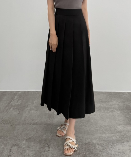 CENEA(セネア)の「ファスナースリットプリーツスカート(スカート・レディース・アイボリー/ブラック/チャコール・LARGE/MEDIUM/SMALL)」の7枚目の写真