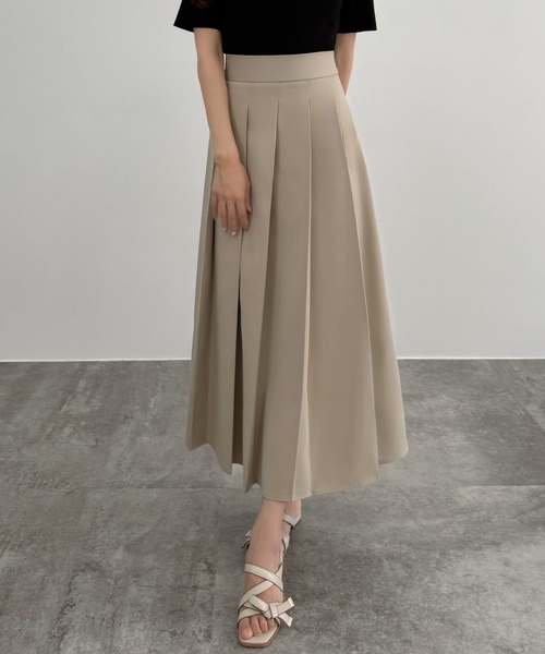 CENEA(セネア)の「ファスナースリットプリーツスカート(スカート・レディース・アイボリー/ブラック/チャコール・LARGE/MEDIUM/SMALL)」の9枚目の写真