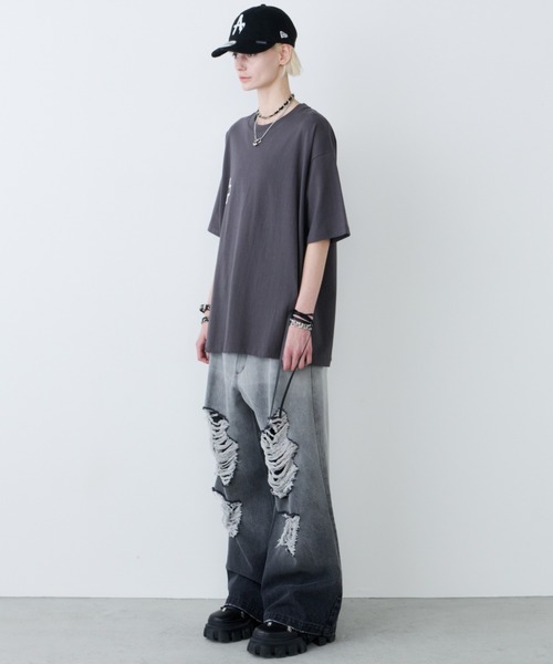 AIVER（アイバー）の「AIVER　MED CROSS S/S TEE（Tシャツ/カットソー・メンズ・チャコールグレー/ブラック・LARGE/MEDIUM/SMALL）」の13枚目の写真