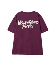 ペイズリーグラフィティロゴ半袖Tシャツワイン