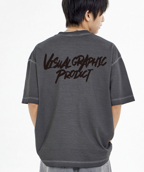 BY.L(バイエル)の「フェイドピグメントグラフィットロゴ半袖Tシャツチャコール(Tシャツ/カットソー・メンズ・その他・MEDIUM/LARGE/X-LARGE/XX-LARGE)」の1枚目の写真
