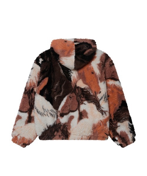 OBEY（オベイ）の「OBEY HORSES SHERPA JACKET（オベイ ホーシズ シェルパ ジャケット）（ブルゾン・メンズ・ブラウン系・LARGE/X-LARGE/MEDIUM）」の2枚目の写真