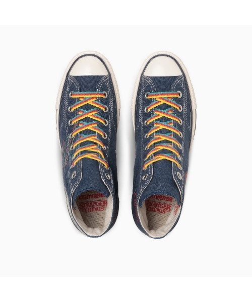 CONVERSE(コンバース)の「CONVERSE ALL STAR AGED 87 TS HI / STRANGER THINGS 5(コンバース オールスター エイジド 87 TS HI / ストレンジャー・シングス 5)(スニーカー・メンズ・ネイビー・23cm/23.5cm/24cm/24.5cm/25cm/25.5cm/26cm/26.5cm/27cm/27.5cm/28cm/29cm)」の4枚目の写真