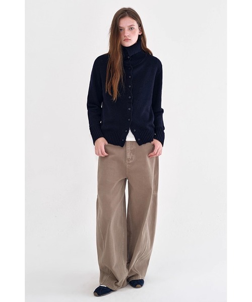 リブカラー ニットカーディガン FD25S124【Fano Studios】【2025AW