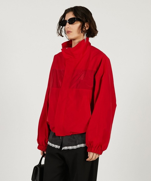 PRANK PROJECT（プランクプロジェクト）の「【2026Spring Pre-Order】ライトタフタトラックブルゾン / Light Taffeta Track Blouson（ブルゾン・レディース・ブラック/アイボリー/レッド・FREE）」の12枚目の写真