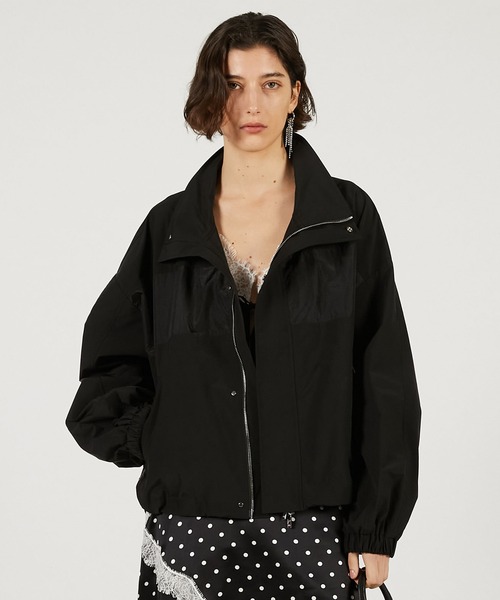 PRANK PROJECT（プランクプロジェクト）の「ライトタフタトラックブルゾン / Light Taffeta Track Blouson（ブルゾン・レディース・ブラック/アイボリー/レッド・FREE）」の22枚目の写真