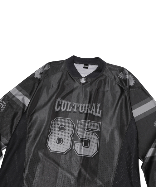 crump（クランプ）の「Culture Football Satin Jersey [Black]（Tシャツ/カットソー・メンズ・ブラック・LARGE）」の3枚目の写真