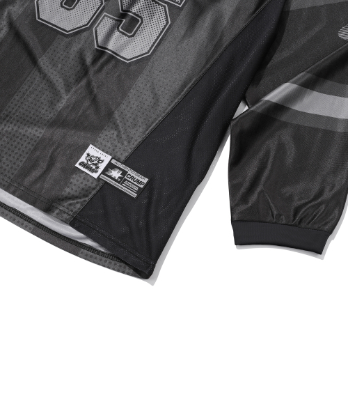 crump（クランプ）の「Culture Football Satin Jersey [Black]（Tシャツ/カットソー・メンズ・ブラック・LARGE）」の4枚目の写真