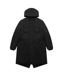 変形フィッシュテールパーカー_ブラック