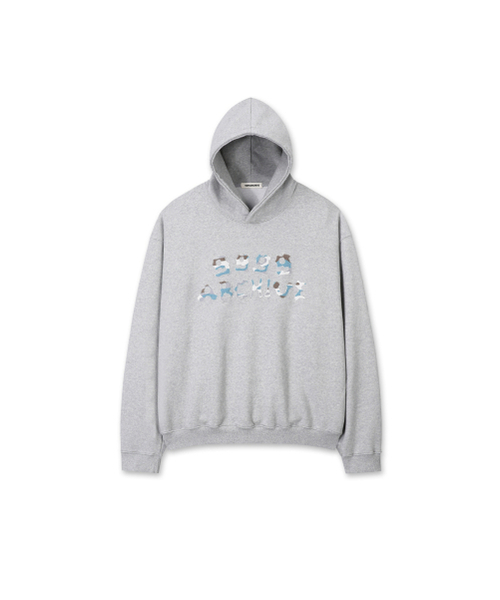 Grunge Bone Logo Hoodie