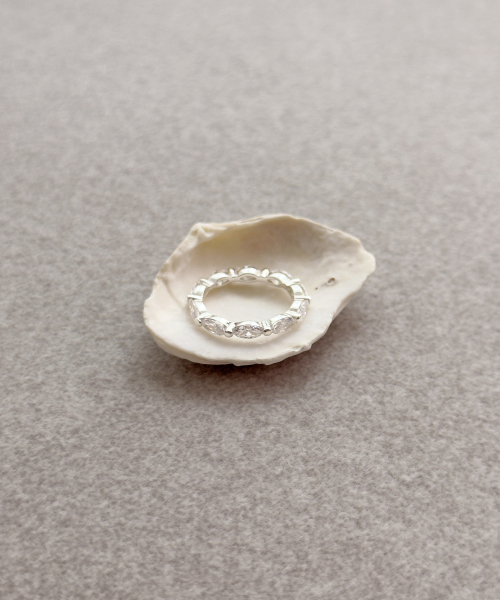(Silver 925) Marquise Line Ring