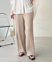 GeeRA（ジーラ）の「【-10cmカット可能◎】S-3Lサイズ展開 セルフカットセミワイドプリーツイージーパンツ（その他パンツ）」