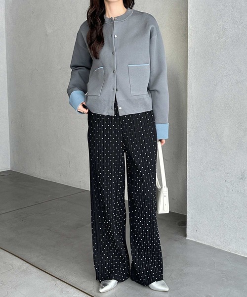 GeeRA(ジーラ)の「【-10㎝カット可能◎】S~3Lサイズ展開/セルフカットセミワイドプリーツイージーパンツ(その他パンツ・レディース・ドット/ベージュ/レオパード/ブラック・XX-LARGE/X-LARGE/LARGE/MEDIUM/SMALL)」の19枚目の写真